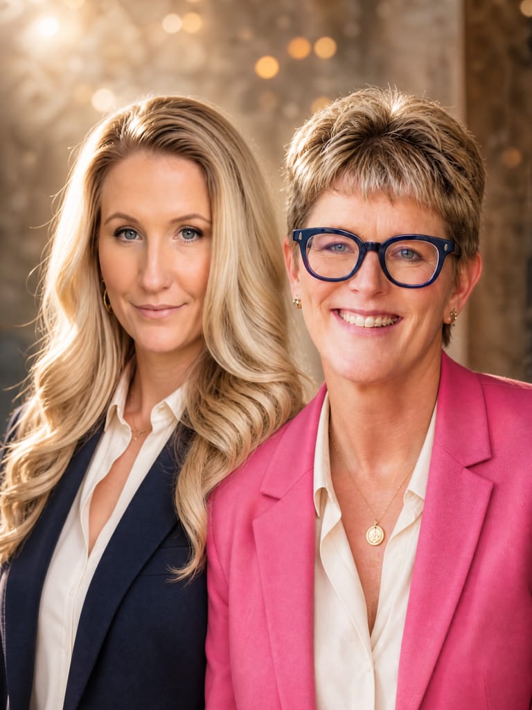 Andrea Tennant Cox and Alexandra Johansson Wall, who lead every live session of the programme together